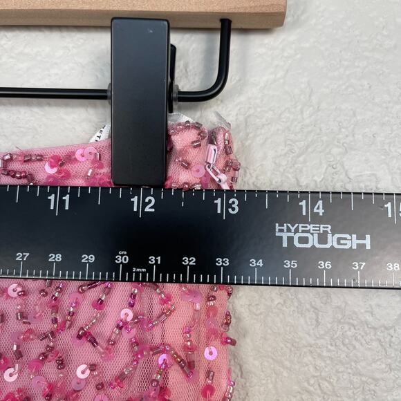 Retrofete Lexie Sequin Skirt Bubblegum Pink Mini Beaded XXS NWT Barbiecore Girly - Picture 15 of 15